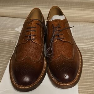 Vintage Foundry Co Classic Brown Leather Oxford Shoes Size 9